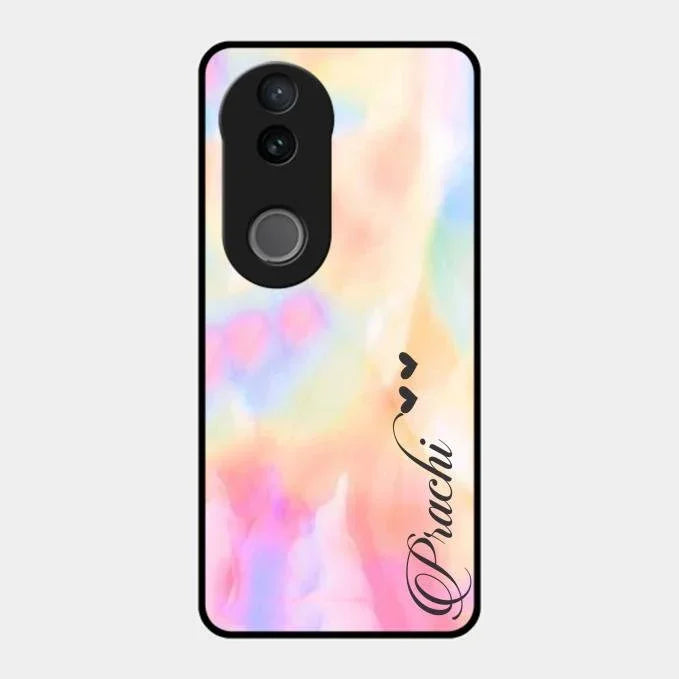 Customized Rainbow Glossy Metal Case Cover V2 For Vivo T4R 5G