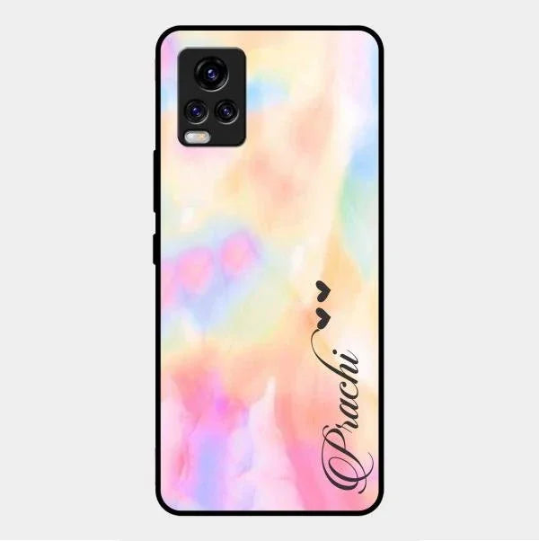 Customized Rainbow Glossy Metal Case Cover V2 For Vivo V20 2021
