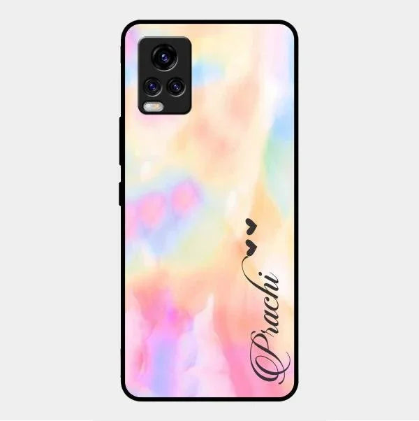 Customized Rainbow Glossy Metal Case Cover V2 For Vivo V20 Pro 5G