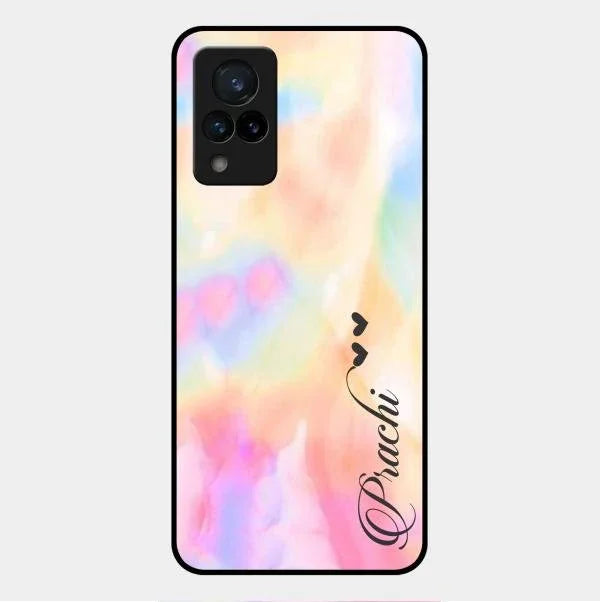 Customized Rainbow Glossy Metal Case Cover V2 For Vivo V21 5G