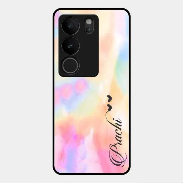 Customized Rainbow Glossy Metal Case Cover V2 For Vivo V29 Pro 5G