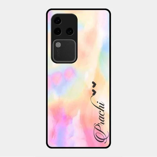 Customized Rainbow Glossy Metal Case Cover V2 For Vivo V30 Pro 5G