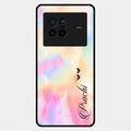 Customized Rainbow Glossy Metal Case Cover V2 For Vivo X80 5G