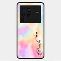 Customized Rainbow Glossy Metal Case Cover V2 For Vivo X80 Pro 5G
