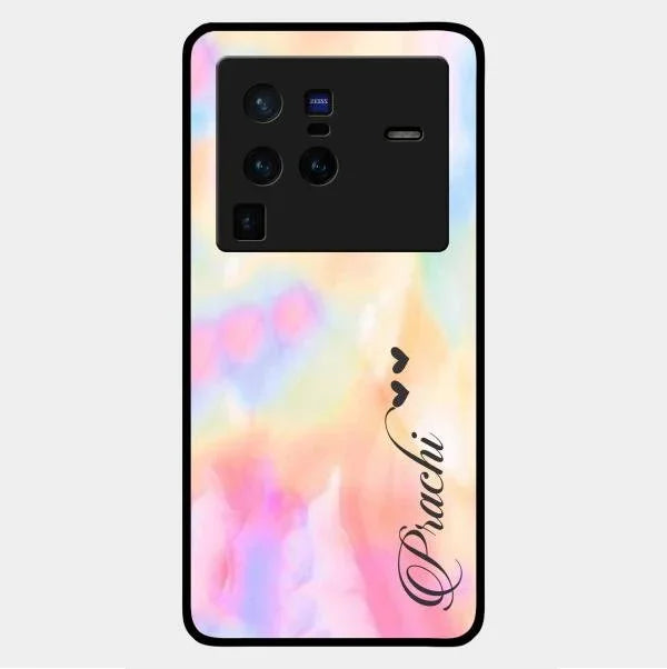 Customized Rainbow Glossy Metal Case Cover V2 For Vivo X80 Pro 5G