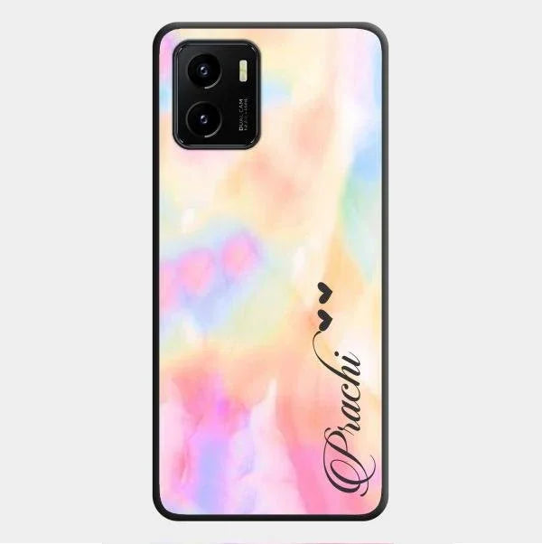 Customized Rainbow Glossy Metal Case Cover V2 For Vivo Y01