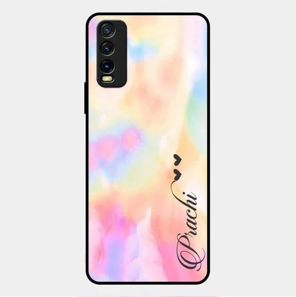 Customized Rainbow Glossy Metal Case Cover V2 For Vivo Y12G