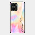 Customized Rainbow Glossy Metal Case Cover V2 For Vivo Y16