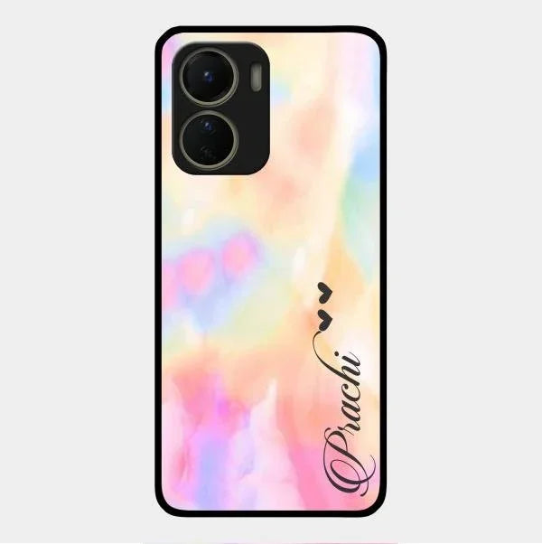 Customized Rainbow Glossy Metal Case Cover V2 For Vivo Y16