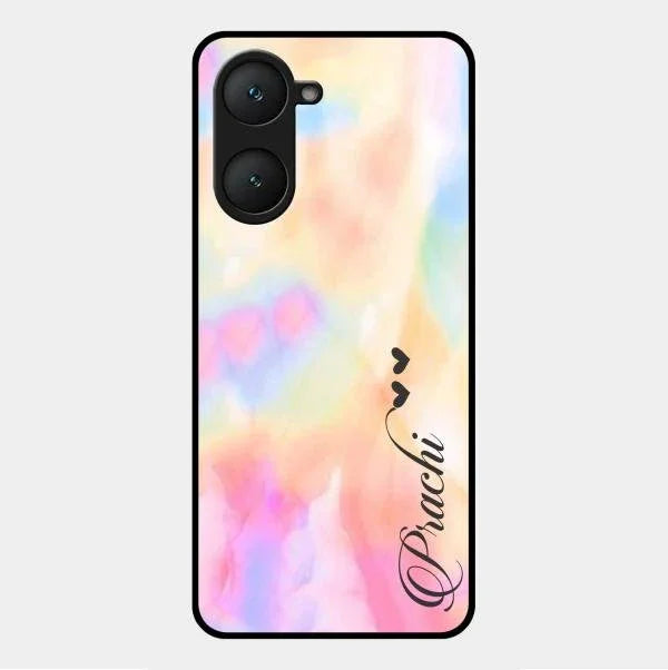 Customized Rainbow Glossy Metal Case Cover V2 For Vivo Y18