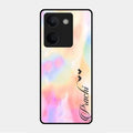 Customized Rainbow Glossy Metal Case Cover V2 For Vivo Y300 Plus 5G