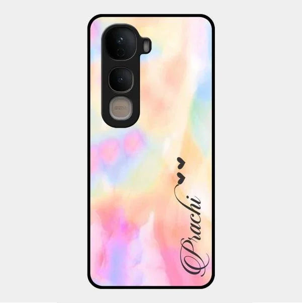 Customized Rainbow Glossy Metal Case Cover V2 For Vivo Y400 5G