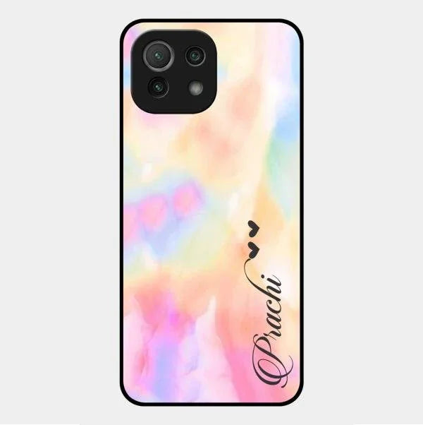 Customized Rainbow Glossy Metal Case Cover V2 For Xiaomi Mi 11 Lite
