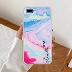 Customized Rainbow Anti Yellow Case For iPhone 7 Plus / iPhone 8 Plus