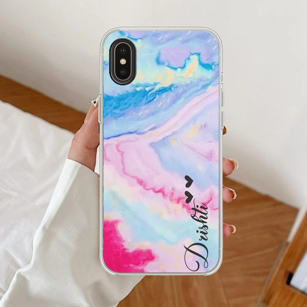 Customized Rainbow Silicon Case For iPhone Xs Max