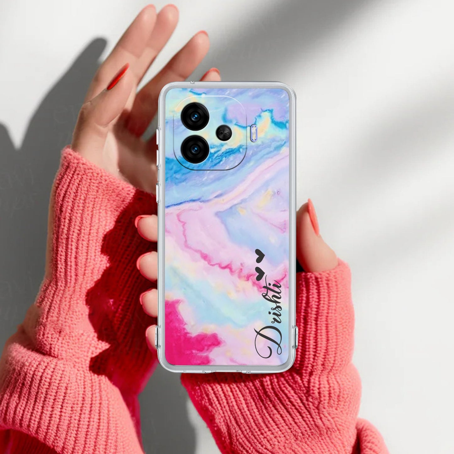 Customized Rainbow Silicon Case For iQOO