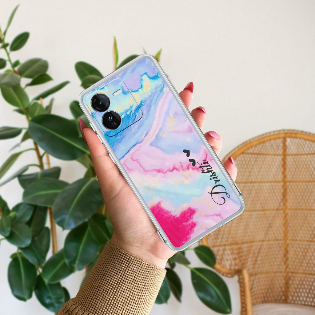 Customized Rainbow Silicon Case For iQOO Z9 5G