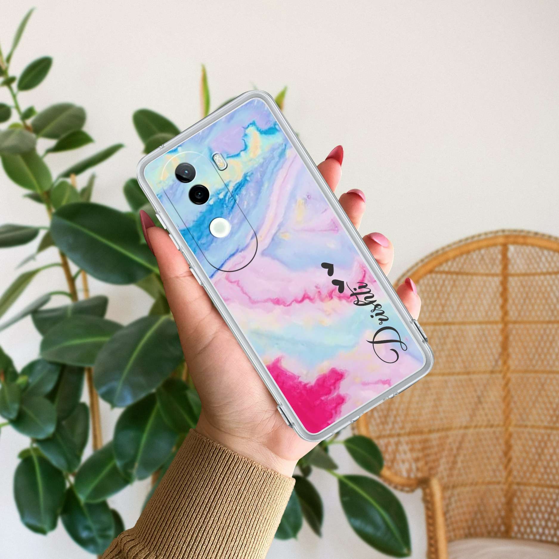 Customized Rainbow Silicon Case For Vivo