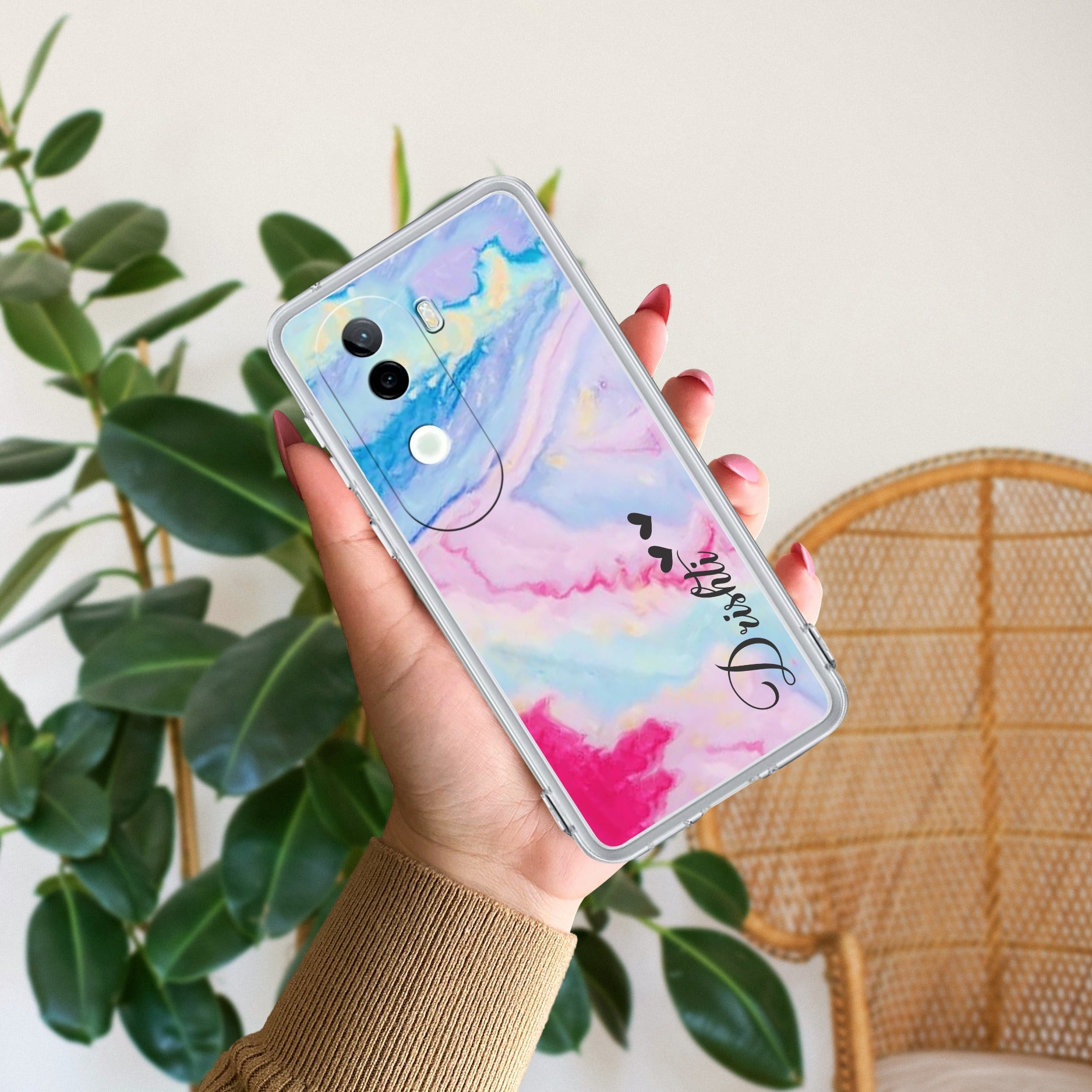 Customized Rainbow Silicon Case For Vivo