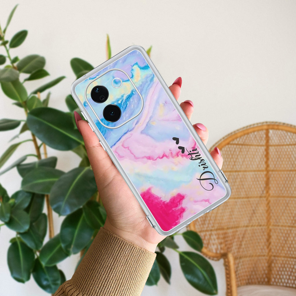 Customized Rainbow Silicon Case For Vivo T3 Pro 5G