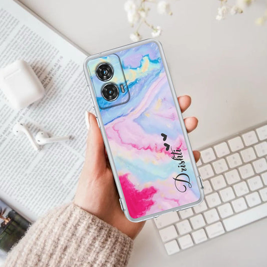 Customized Rainbow Silicon Case For Motorola