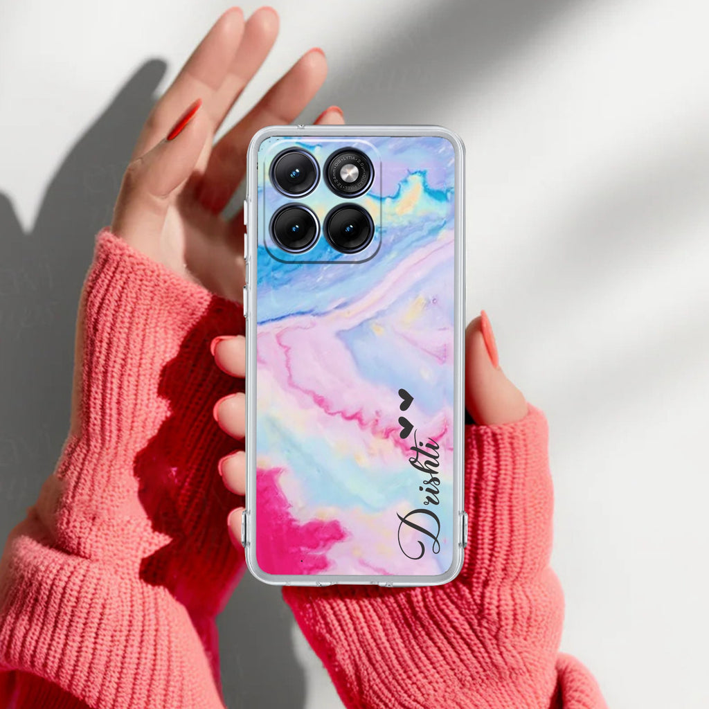 Customized Rainbow Anti Yellow Case For Motorola G67 Power 5G