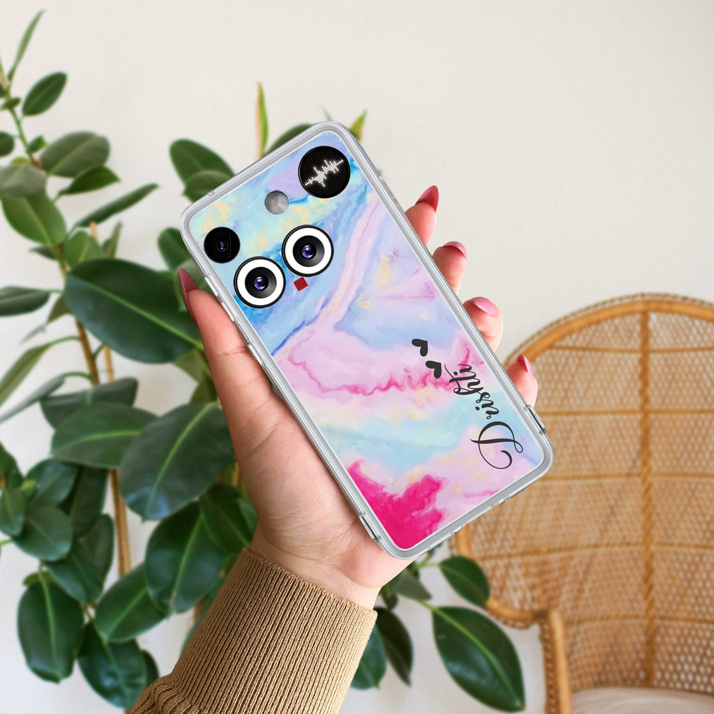 Customized Rainbow Anti Yellow Case For Nothing Phone 3