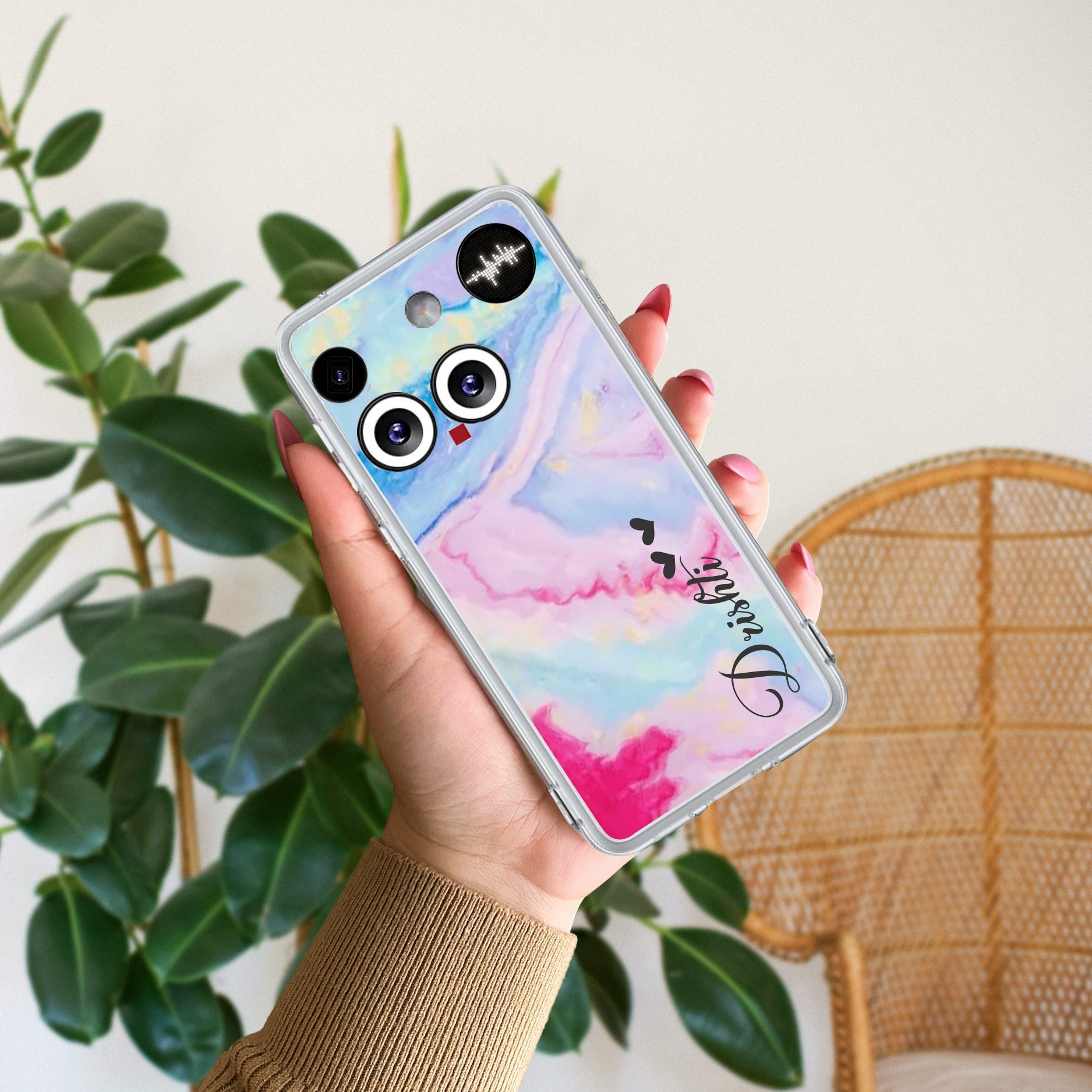 Customized Rainbow Anti Yellow Case For Nothing Phone 3