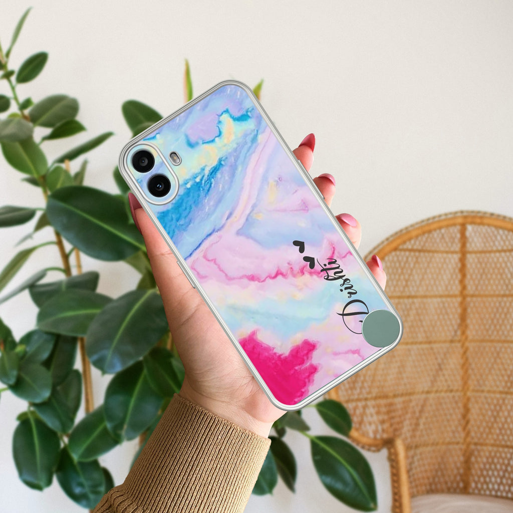 Customized Rainbow Anti Yellow Case For CMF Nothing Phone 1 5G
