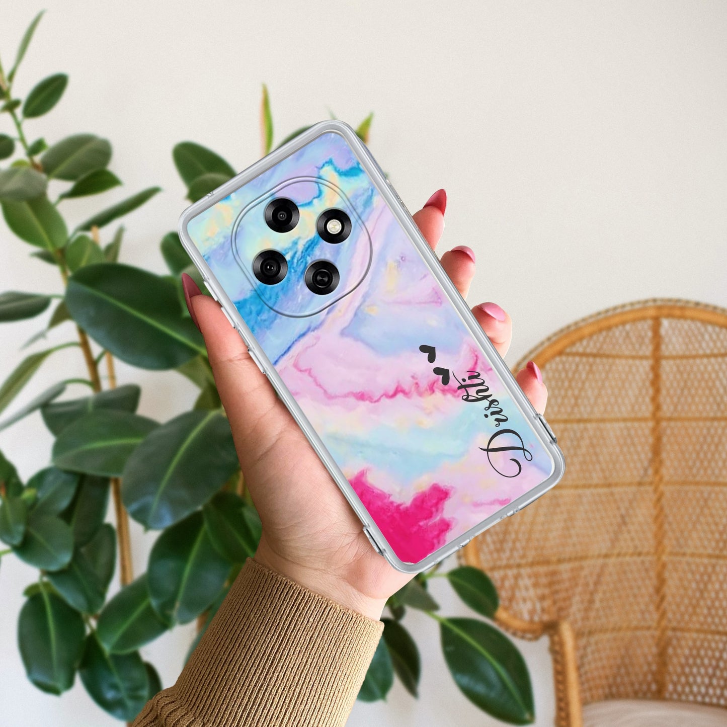 Customized Rainbow Silicon Case For Oppo