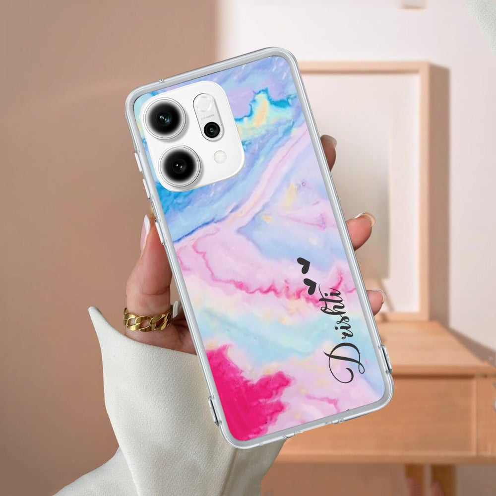 Customized Rainbow Silicon Case For Oppo