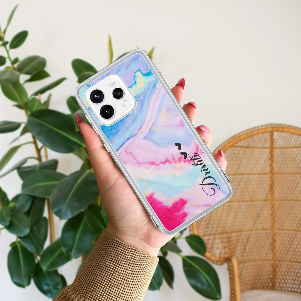 Customized Rainbow Anti Yellow Case For Oppo Reno 15 5G