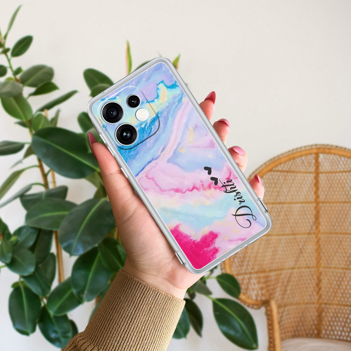 Customized Rainbow Anti Yellow Case For Oppo Reno 16 5G