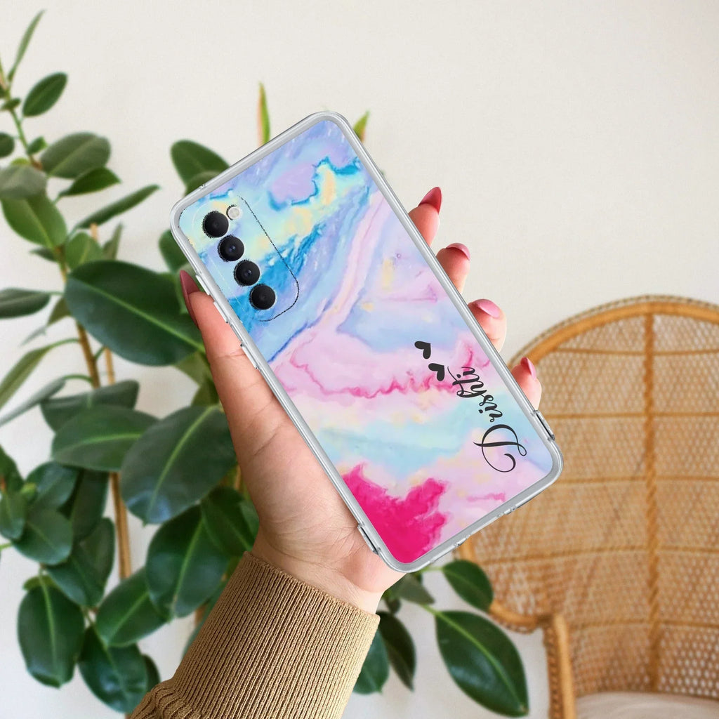 Customized Rainbow Anti Yellow Case For Oppo Reno 4 Pro