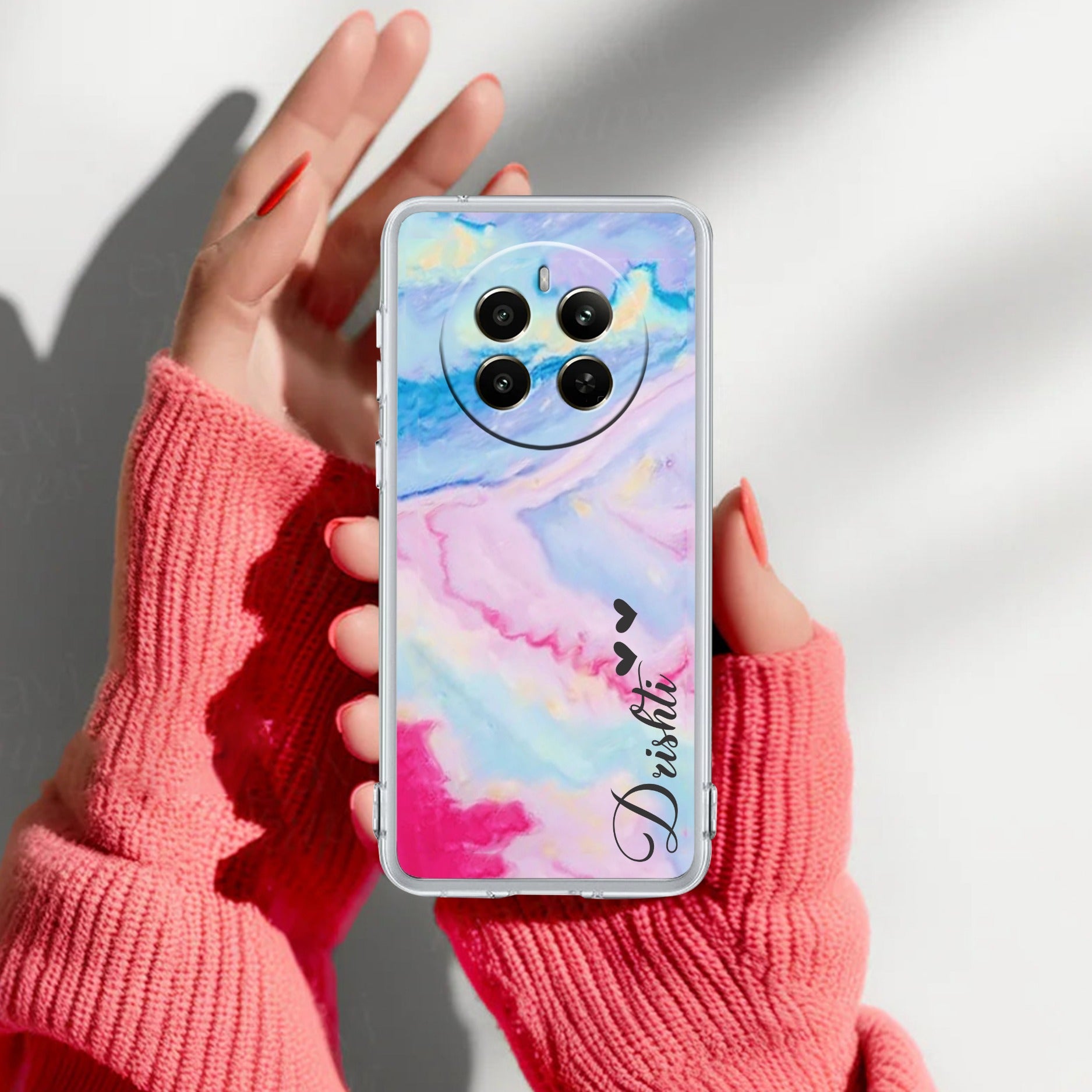 Customized Rainbow Silicon Case For Realme 12 Pro 5G