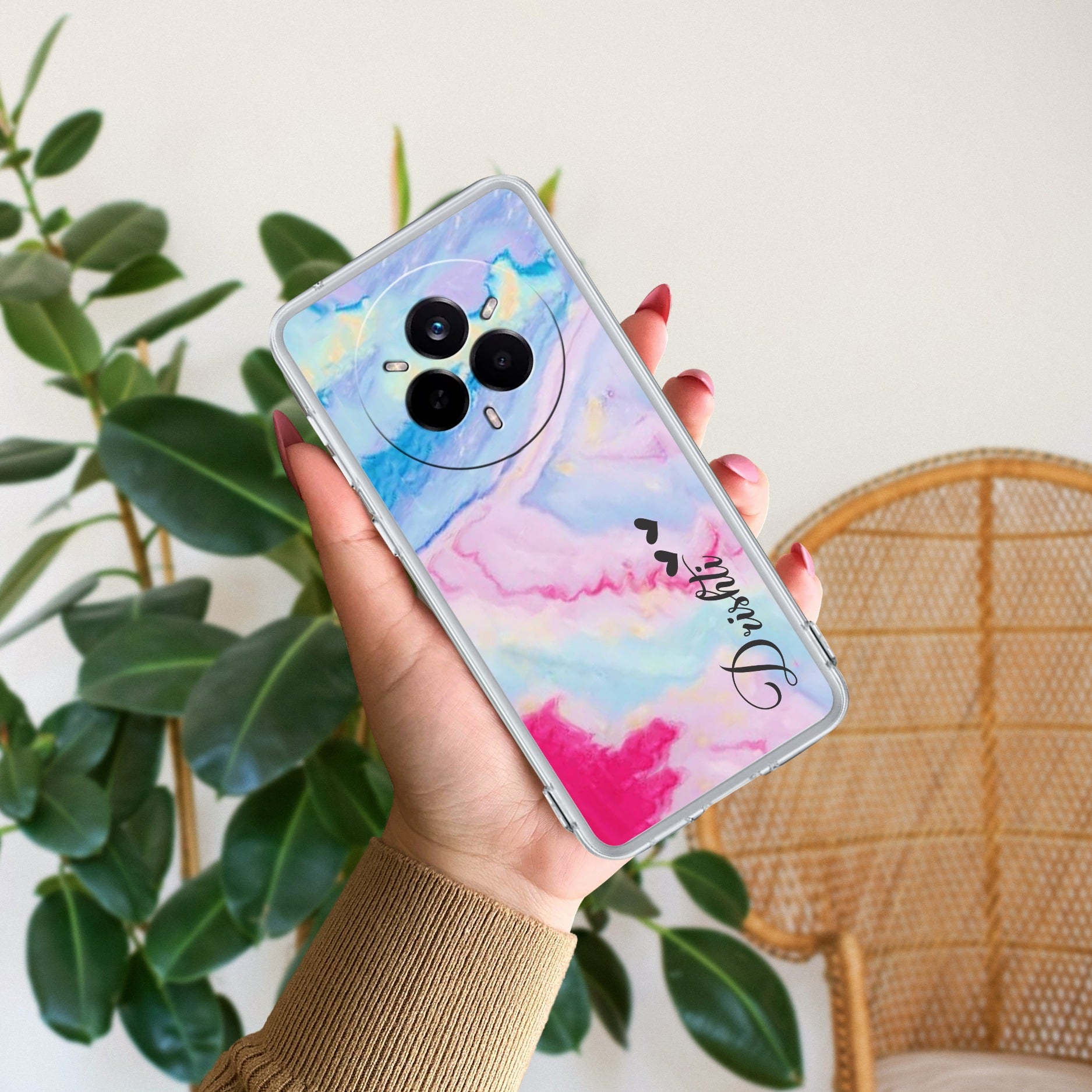 Customized Rainbow Anti Yellow Case For Realme 14 Pro 5G