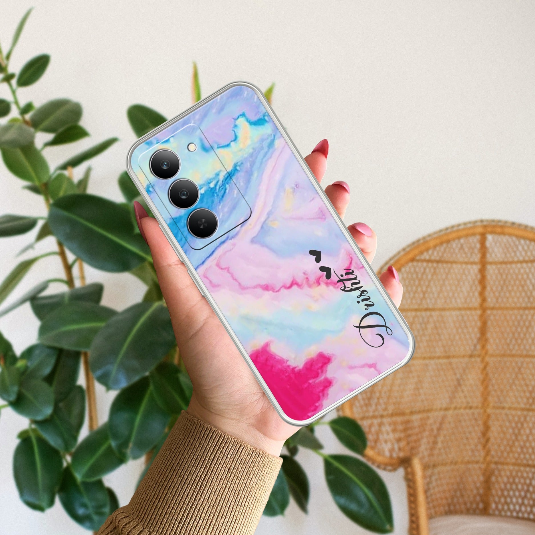Wild Rose Anti Yelllow Case For Realme P4 Pro 5G