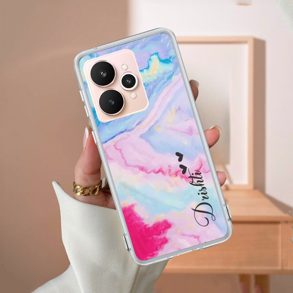 Customized Rainbow Silicon Case For Realme/Narzo