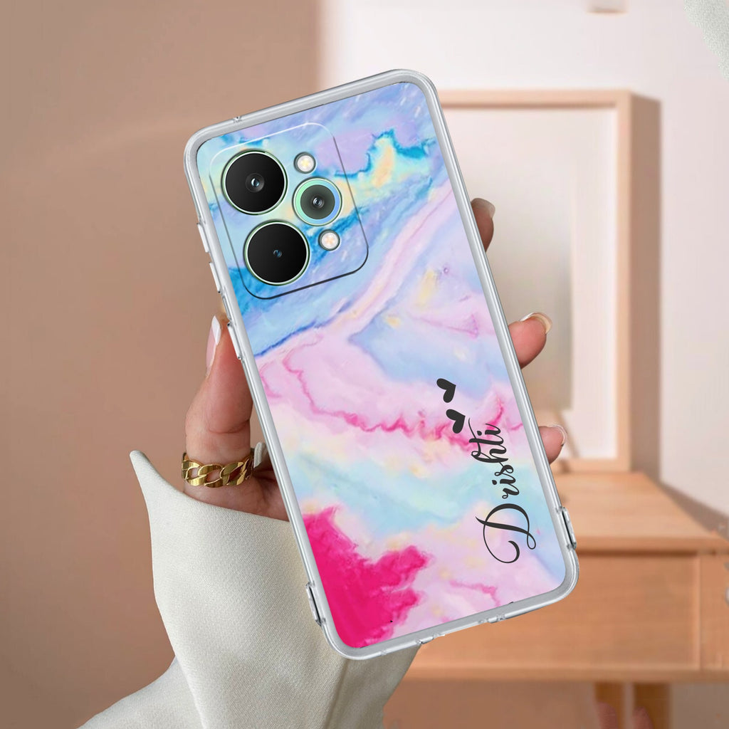 Customized Rainbow Silicon Case For Realme Narzo 80x 5G
