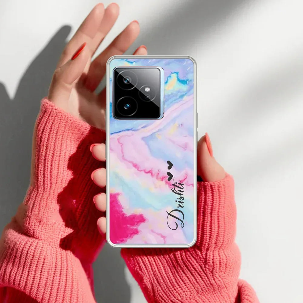Customized Rainbow Silicon Case For Realme Narzo 70 5G