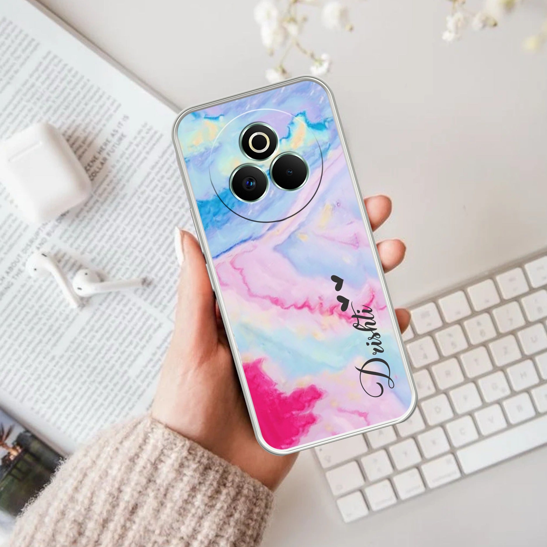 Customized Rainbow Anti Yellow Case For Realme P3 Pro 5G