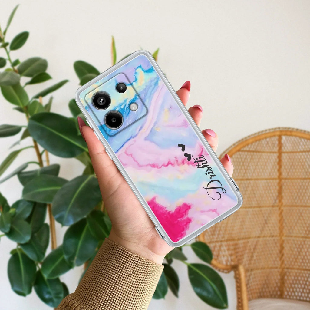 Customized Rainbow Silicon Case For Redmi 13C 4G