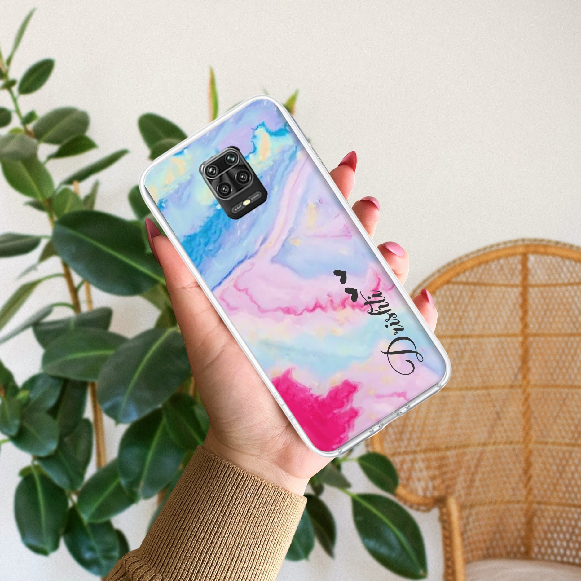 Customized Rainbow Anti Yellow Case For Redmi Note 9 Pro Max