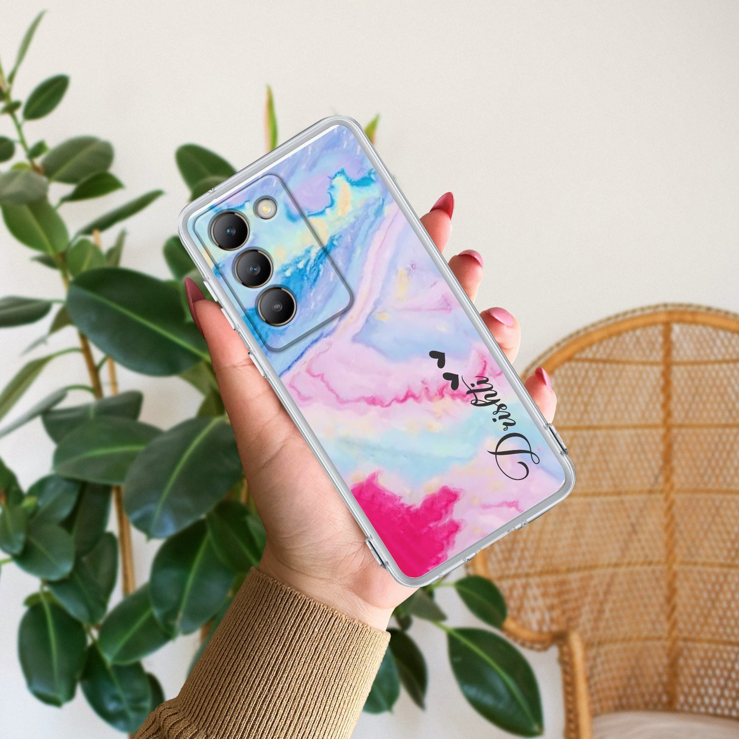 Customized Rainbow Silicon Case For Vivo