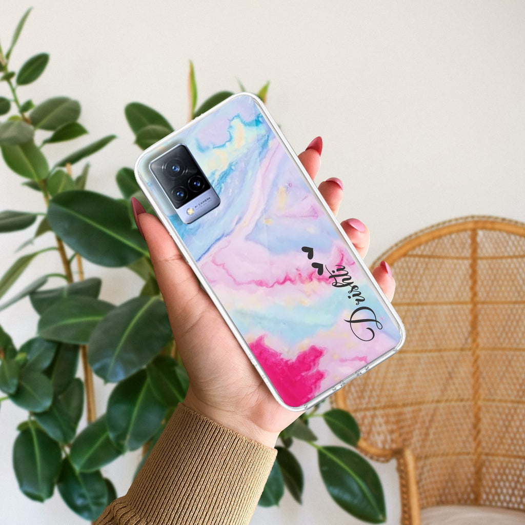 Customized Rainbow Silicon Case For Vivo V21 5G
