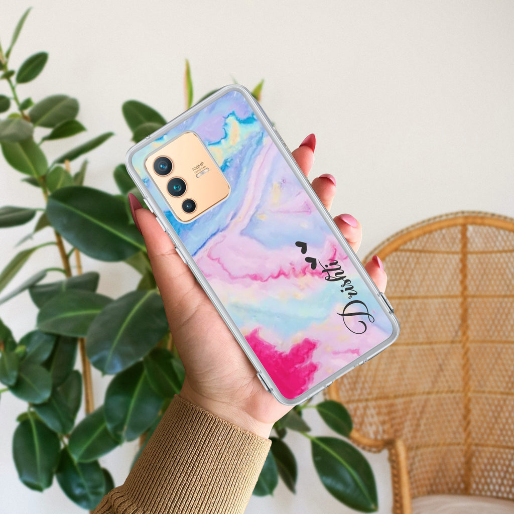 Customized Rainbow Silicon Case For Vivo Y19e