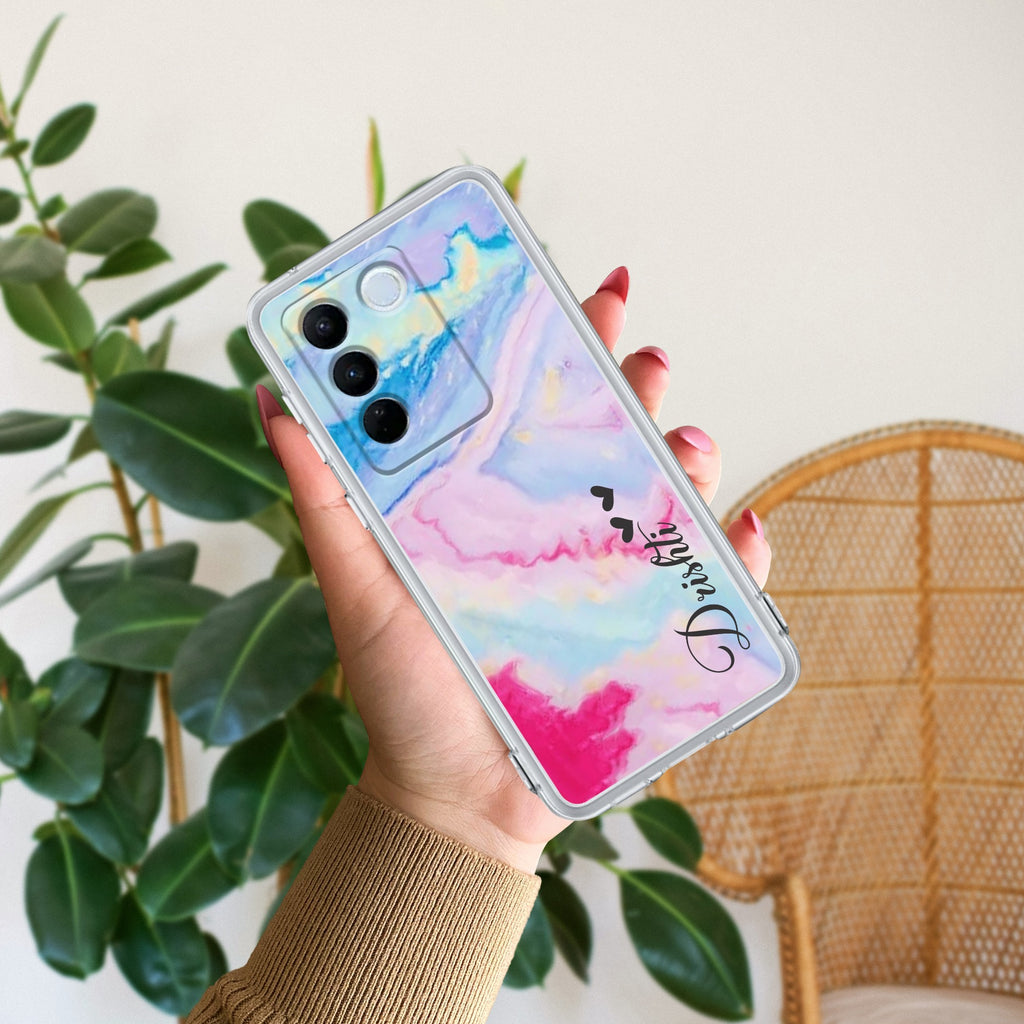 Customized Rainbow Anti Yellow Case For Vivo V27 Pro 5G