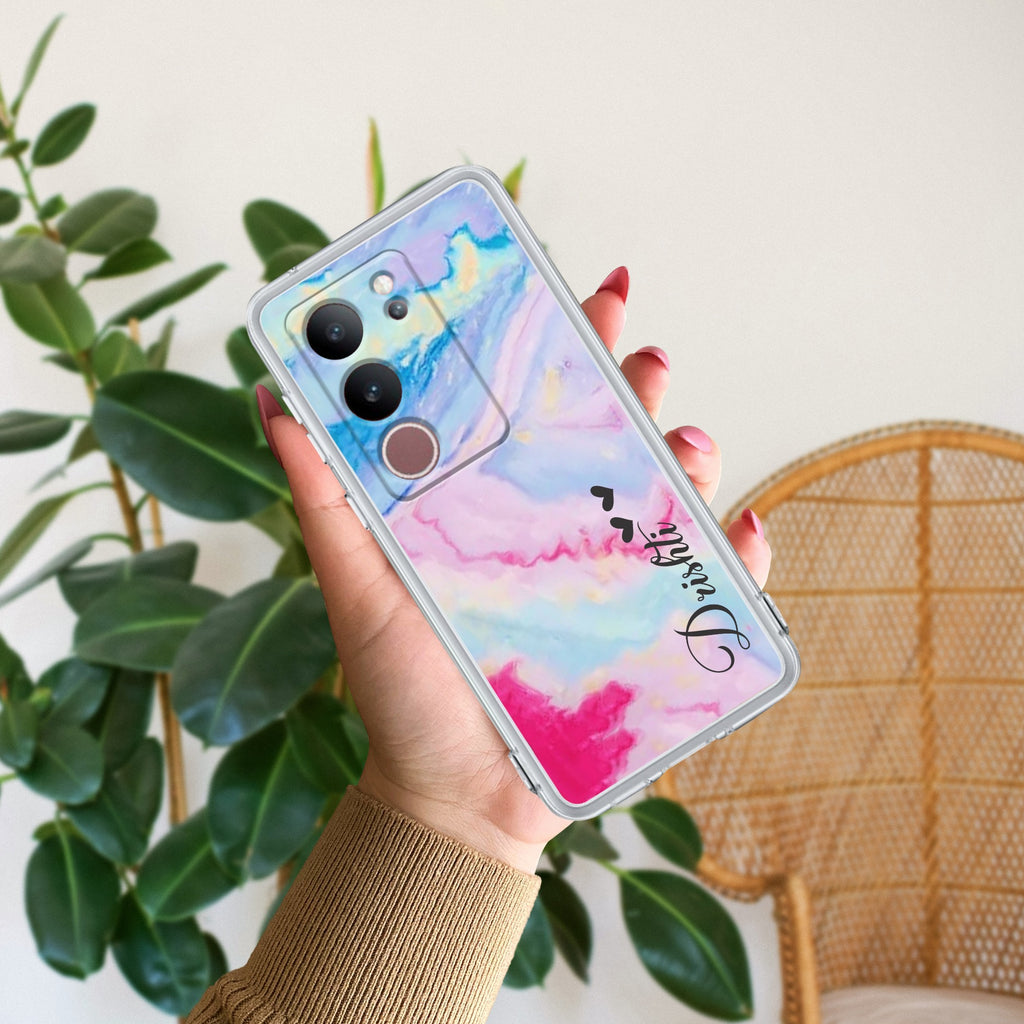 Customized Rainbow Silicon Case For Vivo V29 Pro 5G