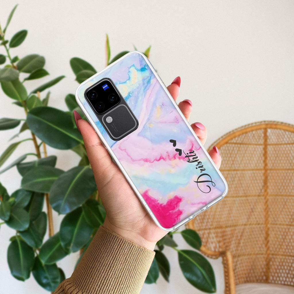 Customized Rainbow Silicon Case For Vivo T3 Pro 5G
