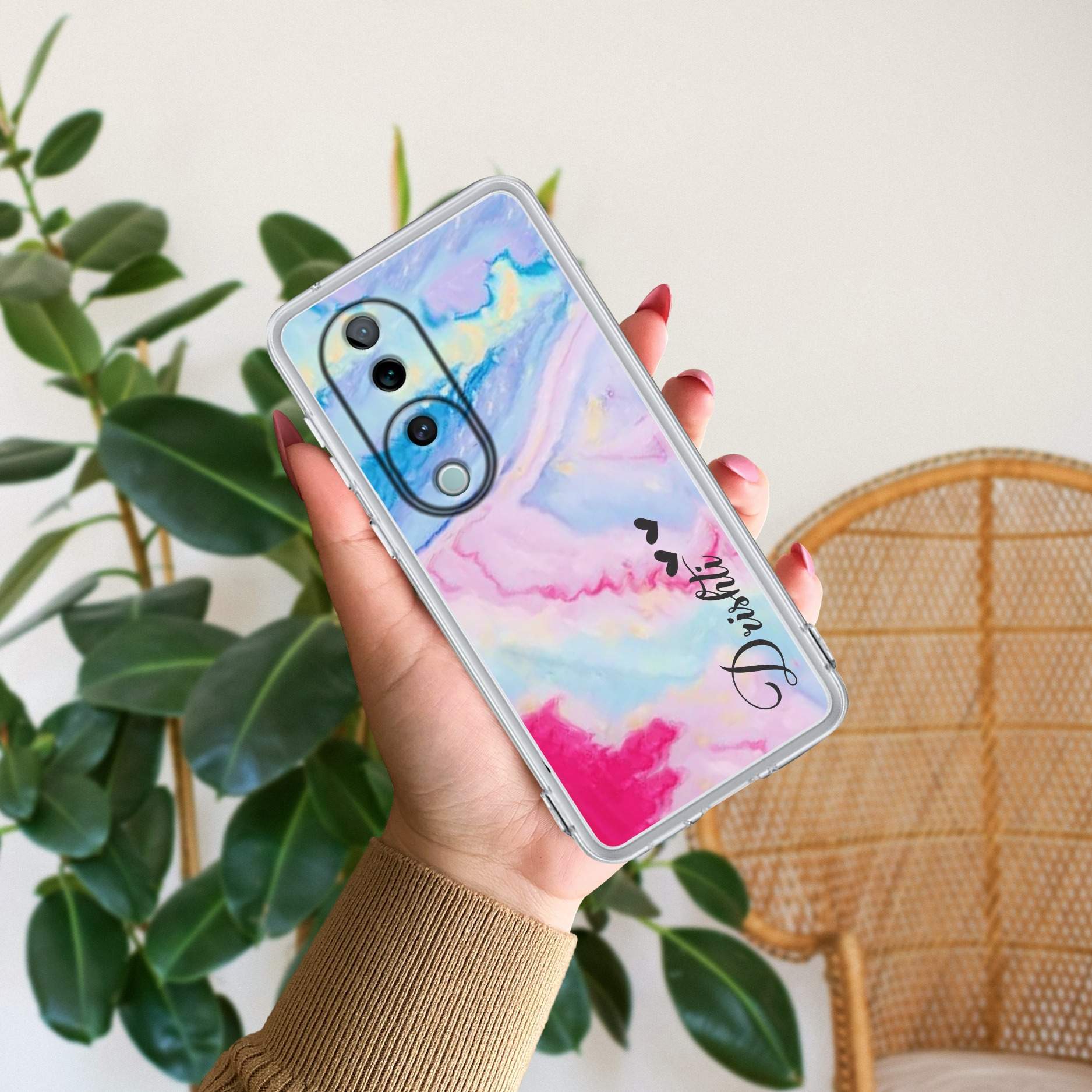 Customized Rainbow Silicon Case For Vivo